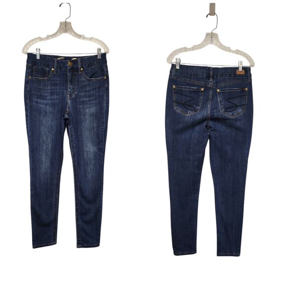 Seven7 Jeans Women’s Blue Denim Weekend Slim Fit High Rise Dark Wash Size 8 - Picture 1 of 6